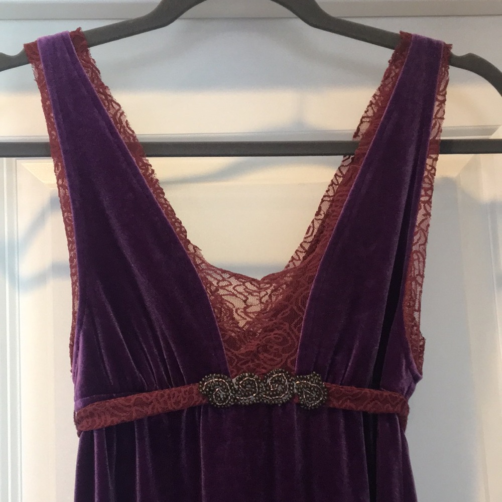 Free People velvet dress Sz S/P